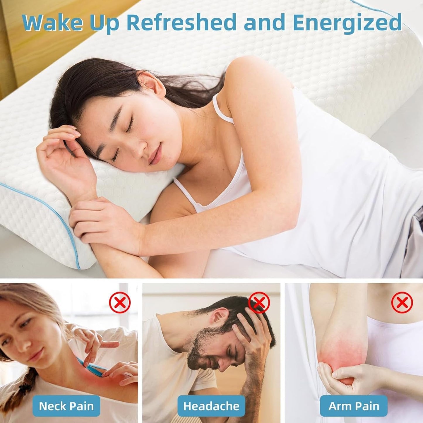 ALMOHADA PARA PAREJAS CON ESPUMA VISCOELASTICA